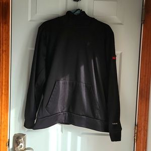 Spider Active ProW=B Pullover W Hood, Large, BLK, Rubber Blk & Red Spider Logo